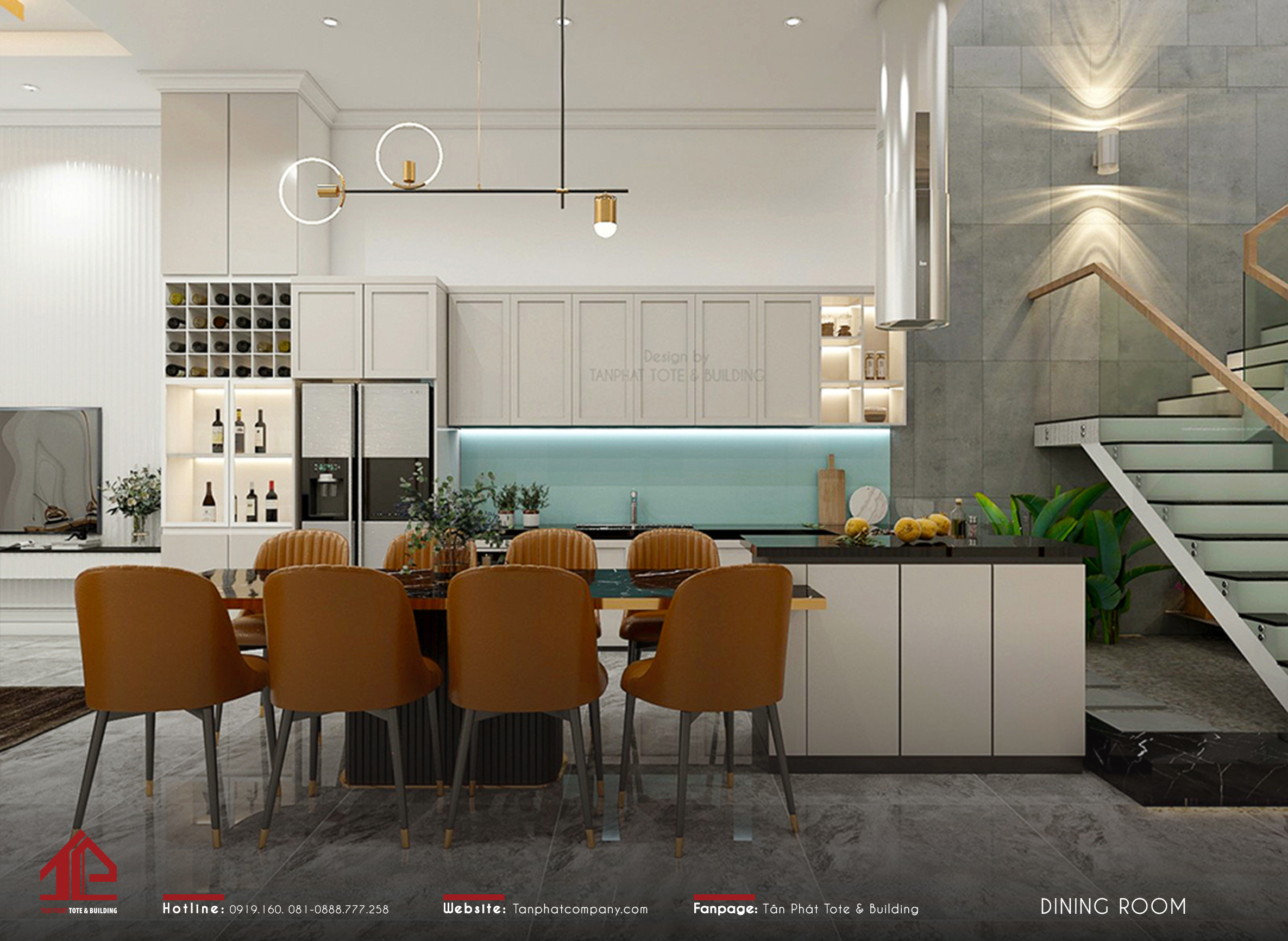 Căn bếp H’s house sử dụng vật liệu hiện đại với thiết kế thông minh, tối ưu diện tích. Đây hứa hẹn sẽ là nơi các thành viên có thể quây quần bên nhau và thưởng thức những bữa cơm ấm cúng.