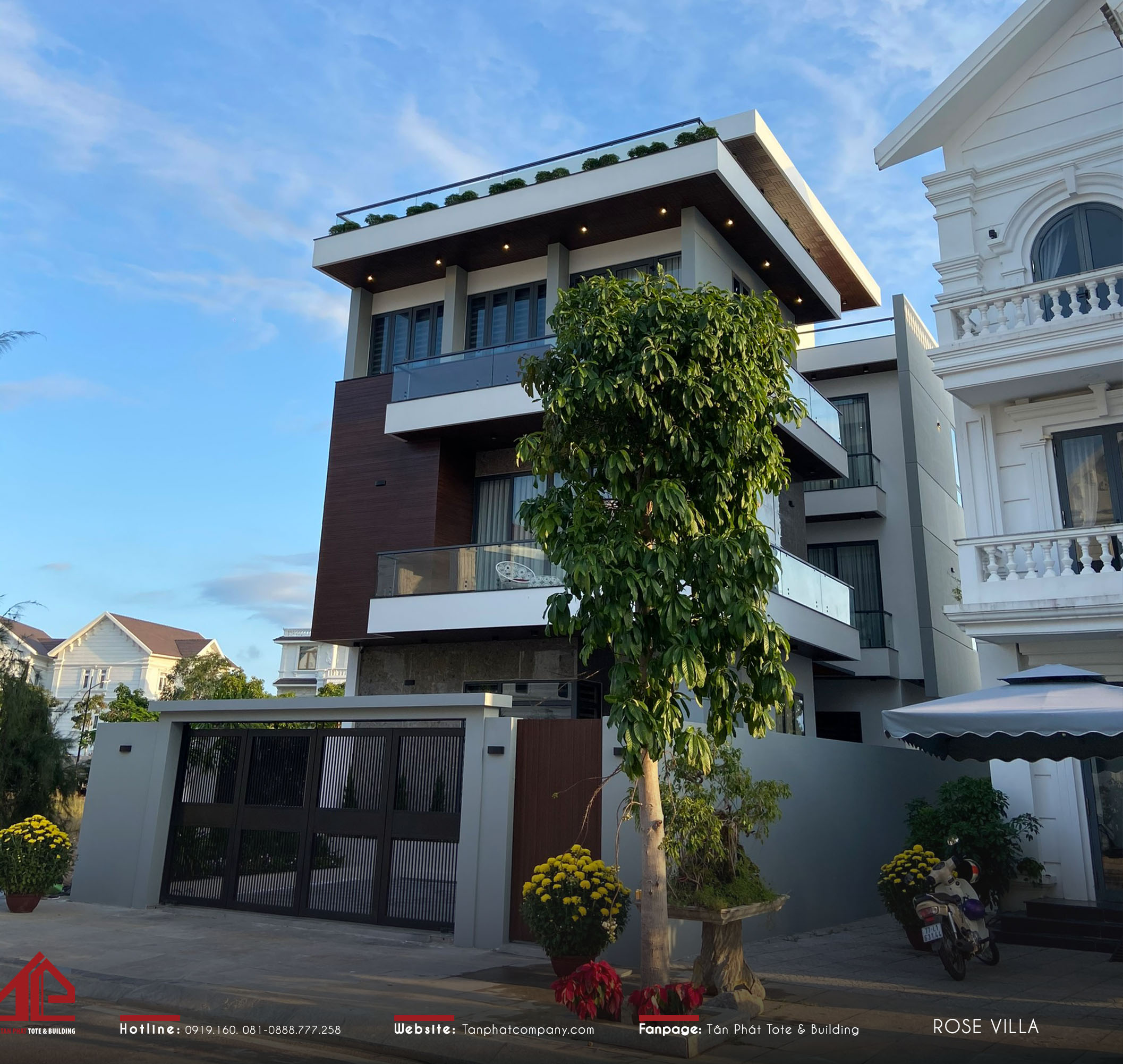 Villa Mr. Hoa - Thiết kế và thi công bởi Tân Phát Tote & Building