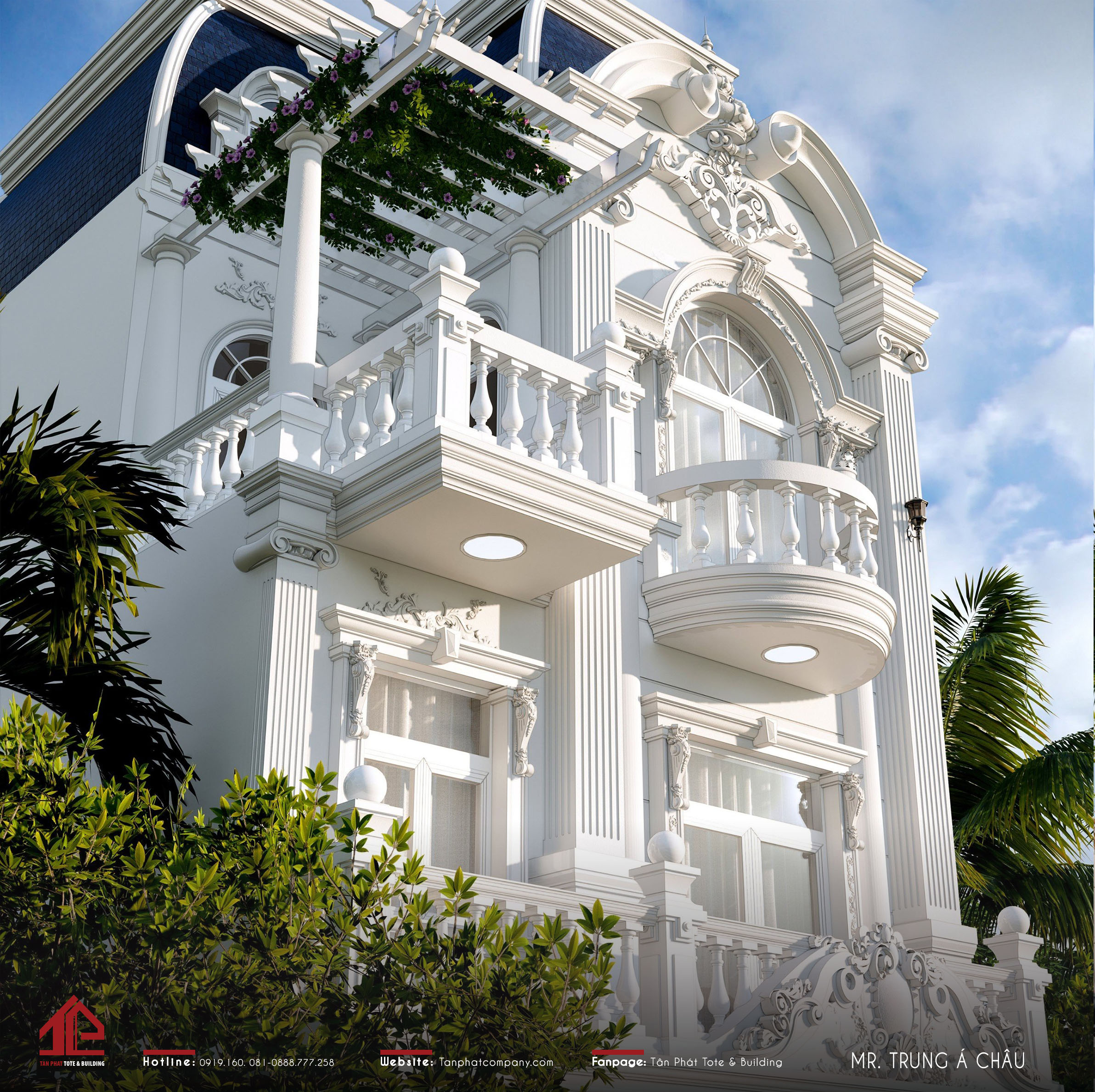 Xây biệt thự Gia Lai theo phong cách cổ điển
