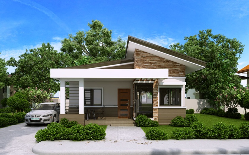 Mẫu nhà cấp 4 mái lệch mang đến vẻ đẹp cá tính, ấn tượng (Nguồn: ST)
