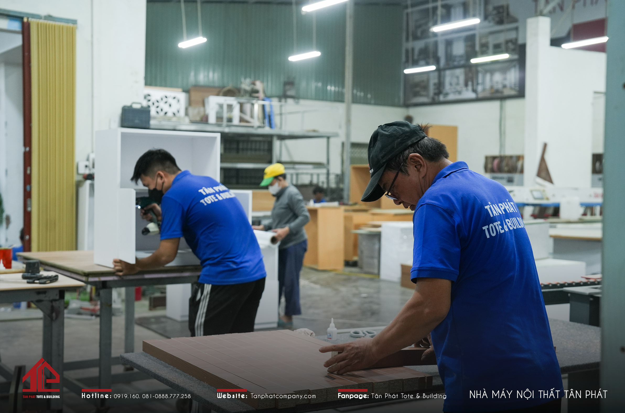 Xưởng sản xuất nội thất của Tân Phát Tote & Building
