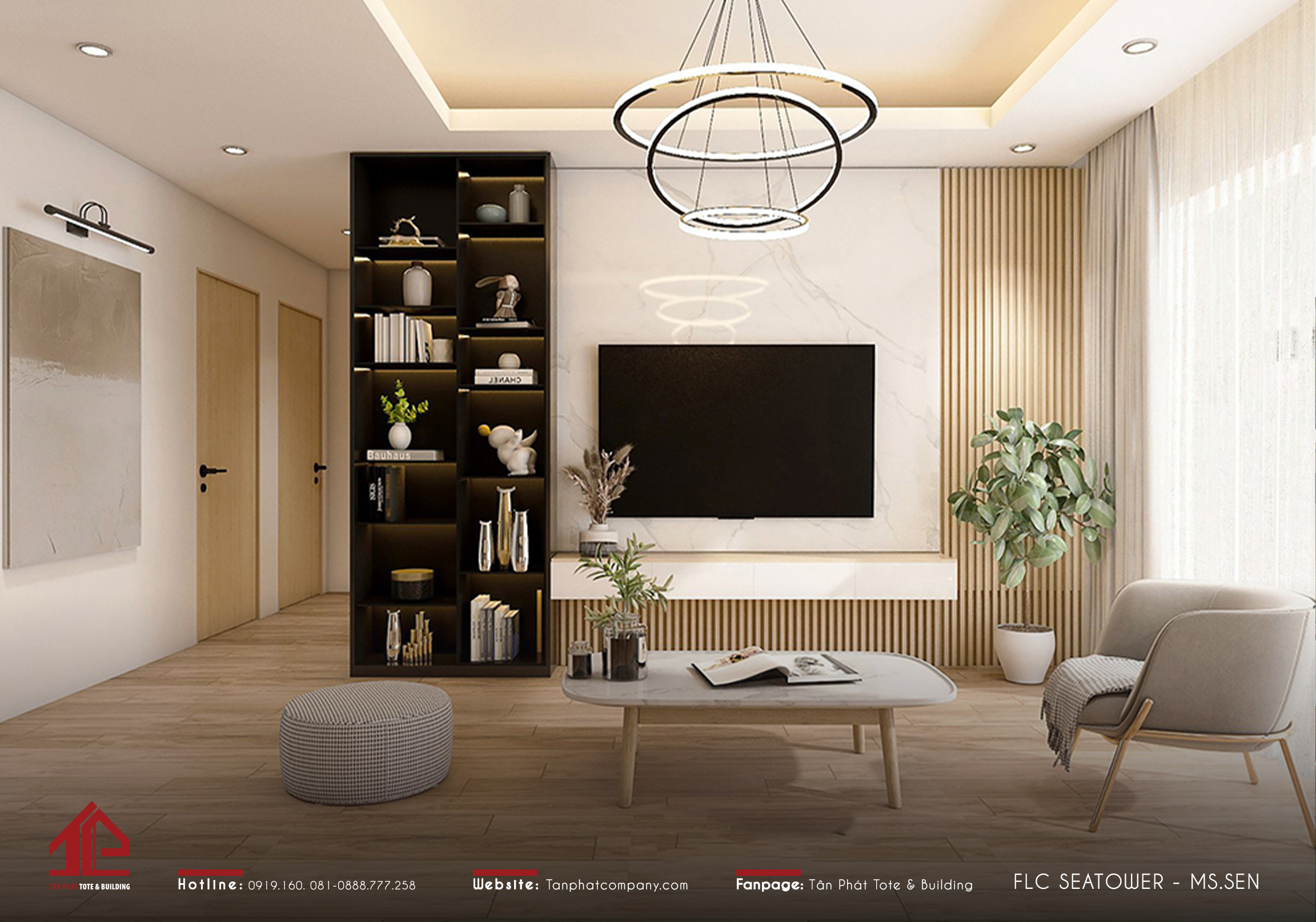 Thiết kế nội thất Phú Hòa hợp phong thủy mang lại may mắn, tài lộc
