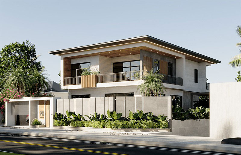 Biệt thự 2 tầng hiện đại đẹp