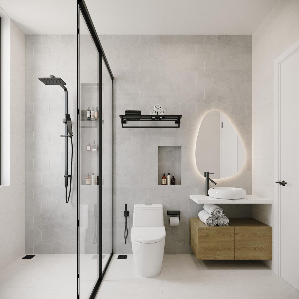 Gạch mosaic lục giác