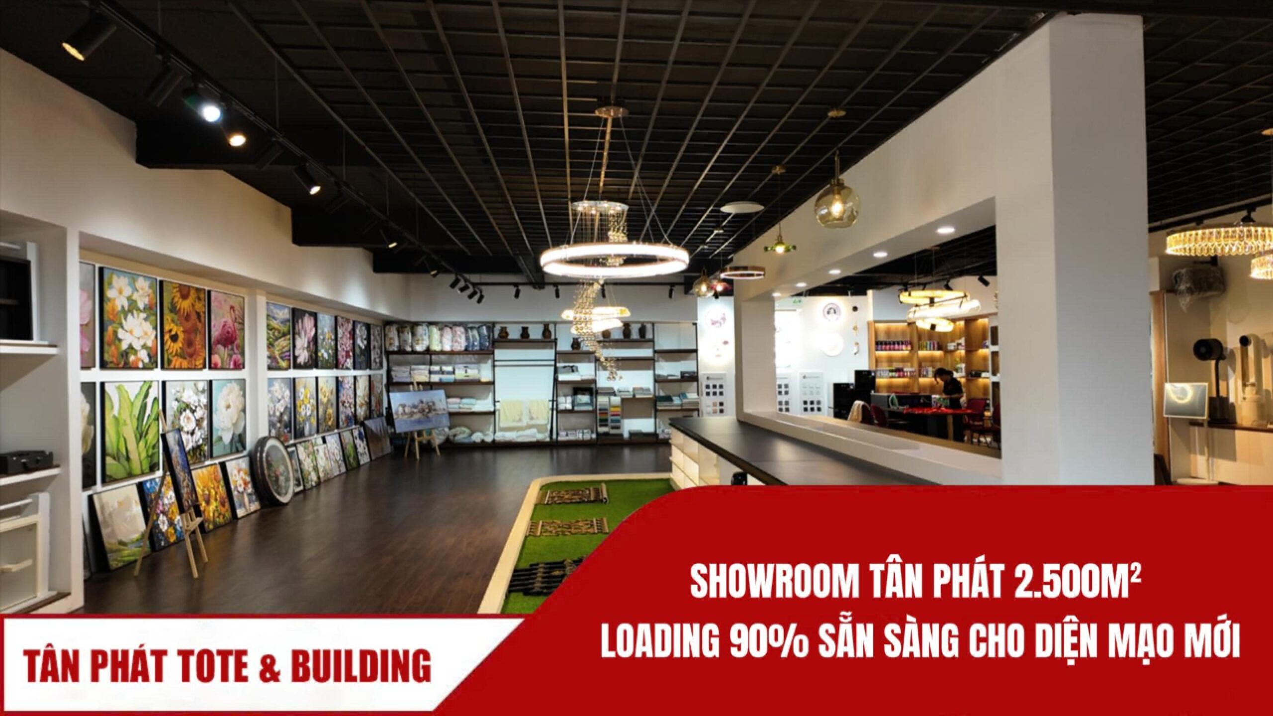 Showroom vật liệu 2500m2 Gia Lai của Tân Phát Tote & Building