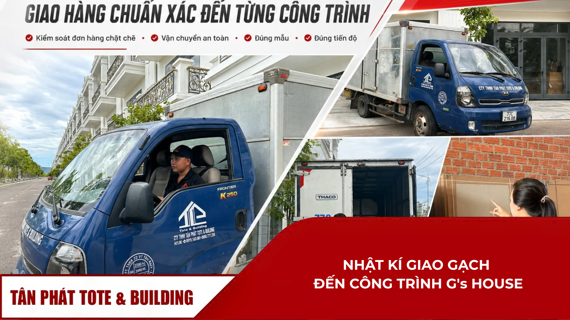 Giao gạch công trình C’s House chuẩn xác từ vật liệu đến thi công