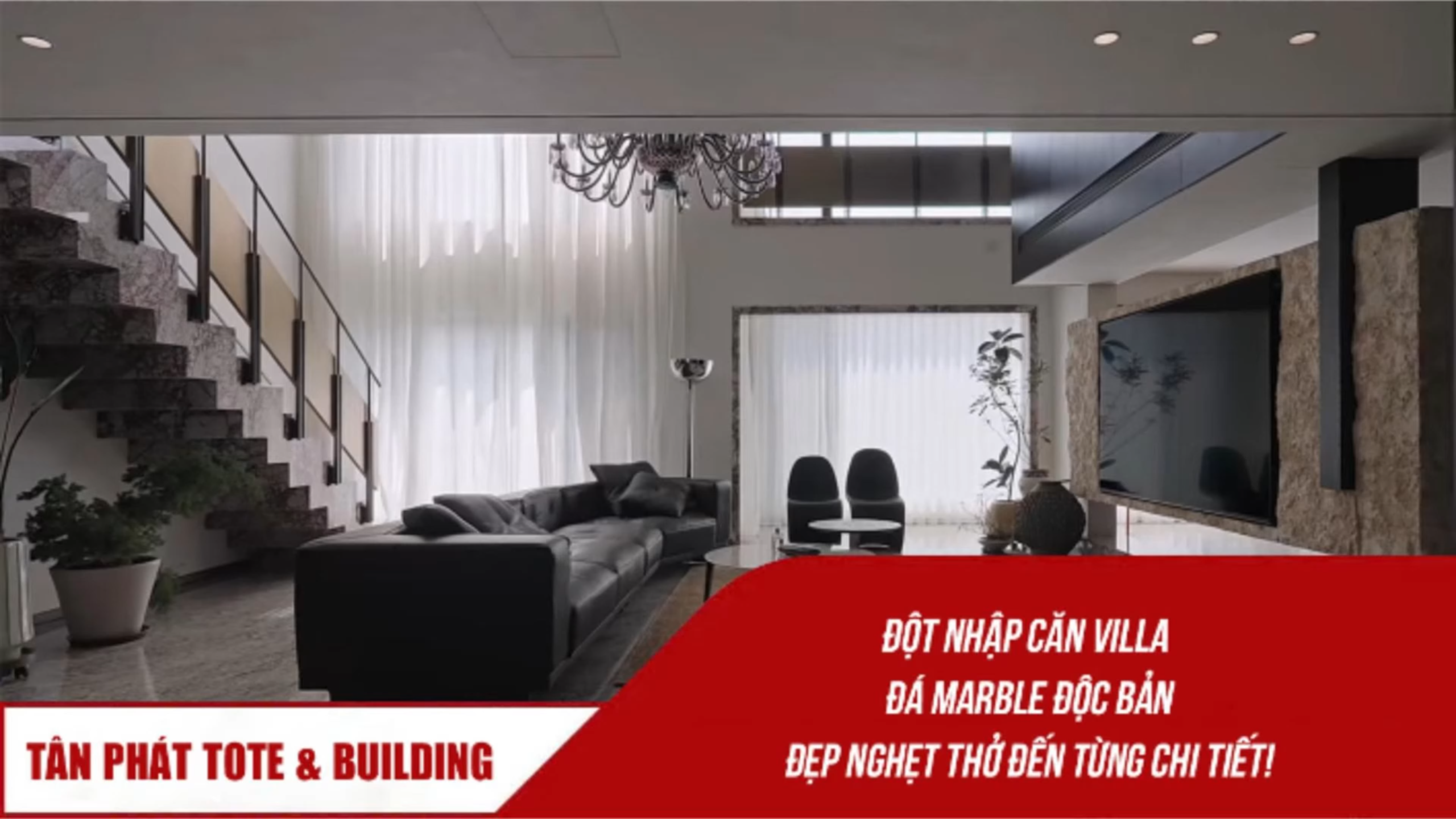 Biệt thự đá marble độc bản với thiết kế nội thất villa cao cấp