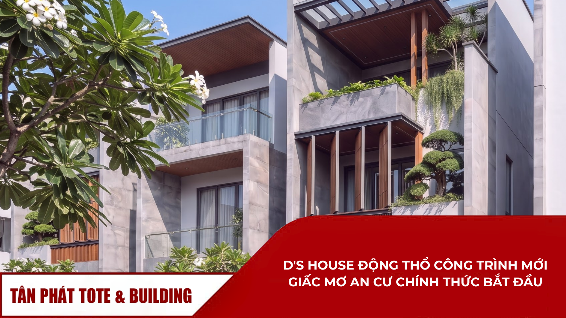 Lễ động thổ công trình nhà phố D's House Quy Nhơn thiết kế và thi công bởi Tân Phát Tote & Building